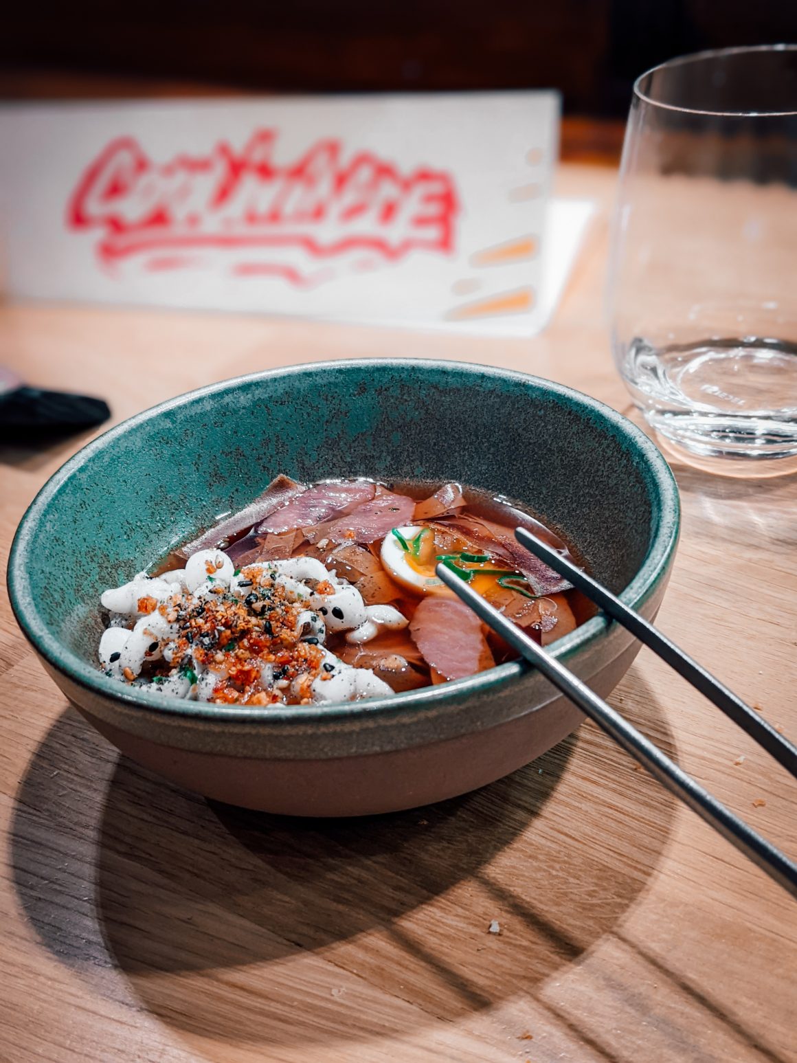 Ramen di cipolle e calamari, Ristorante Condividere, Torino